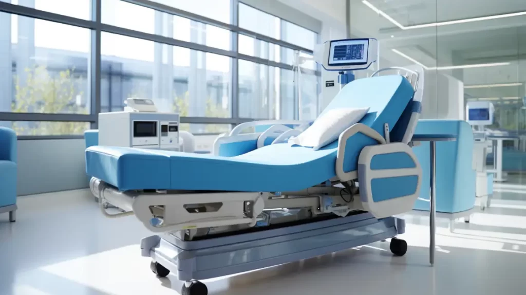 pièces pliées avec précision pour une gamme de nouveaux lits d'hôpitaux
