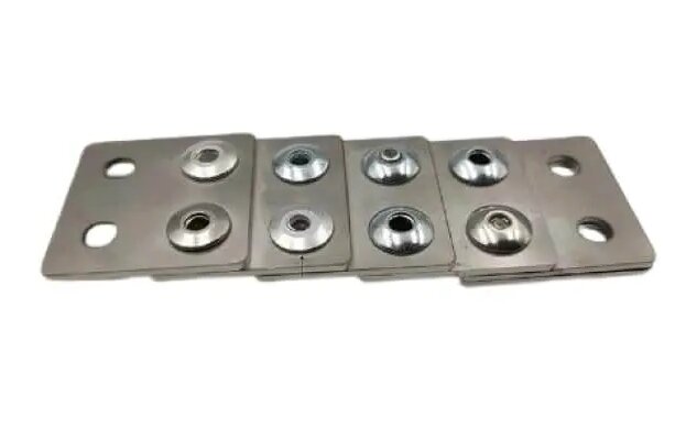 Bolting connects sheet metal parts