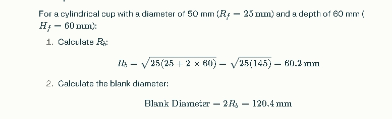 Example Calculation