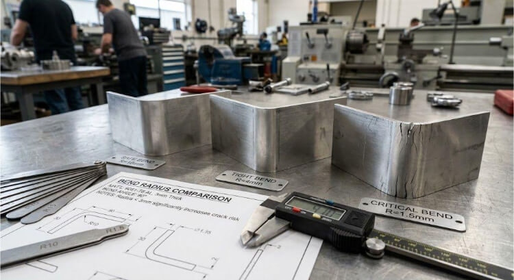 Minimum Bend Radius and Crack Risk in Aluminum