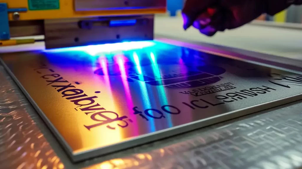 Impressão UV em Metal
