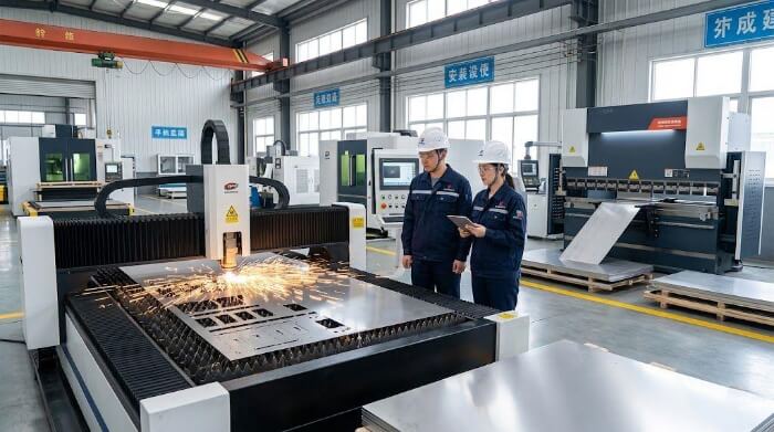 Laser Cutting and Bending of 2B Stainless Steel Sheets