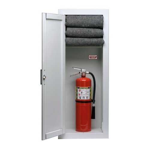 Kombinierte Feuerlöschdecke und Feuerlöscherschränke