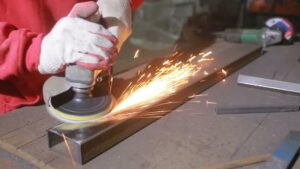 angle grinder cut sheet metal