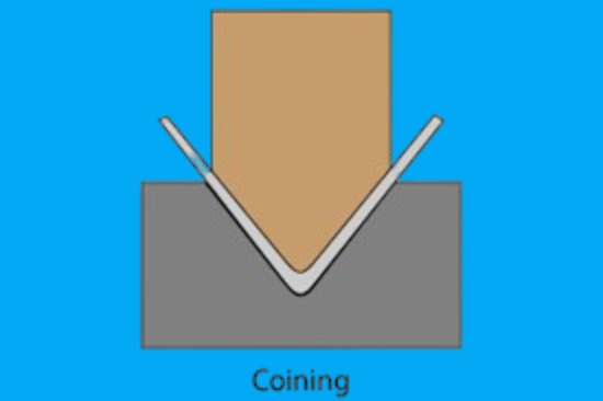 Step by Step Press Brake Coining Operation