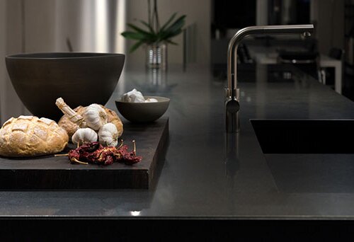 black stainless steel appliances