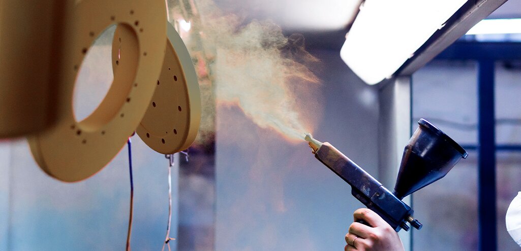 how thick is powder coating