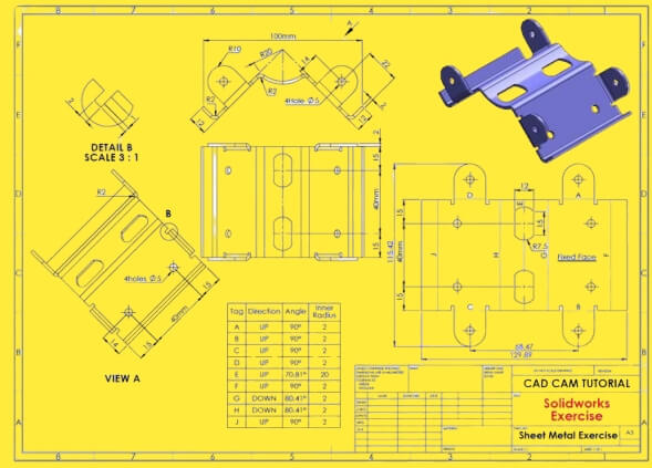 Core Elements of a Sheet Metal Drawing (1)