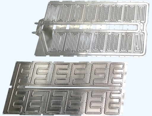 ألواح تبريد البطاريات الصفائح المعدنية