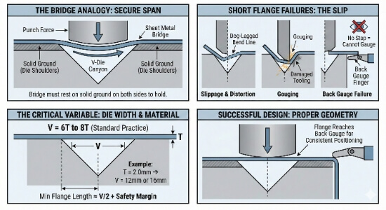 Minimum Flange Length Rules in Sheet Metal Design