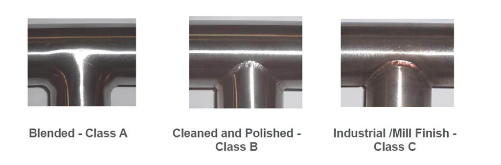 Weld Finish Levels