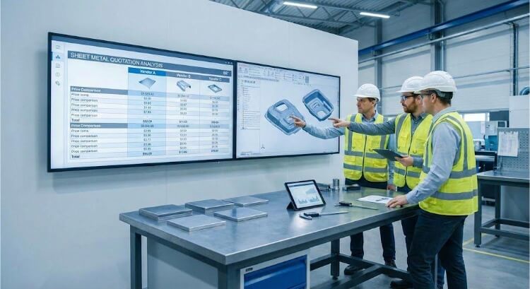 Die Herausforderung des Vergleichs von Blechangeboten visualisieren